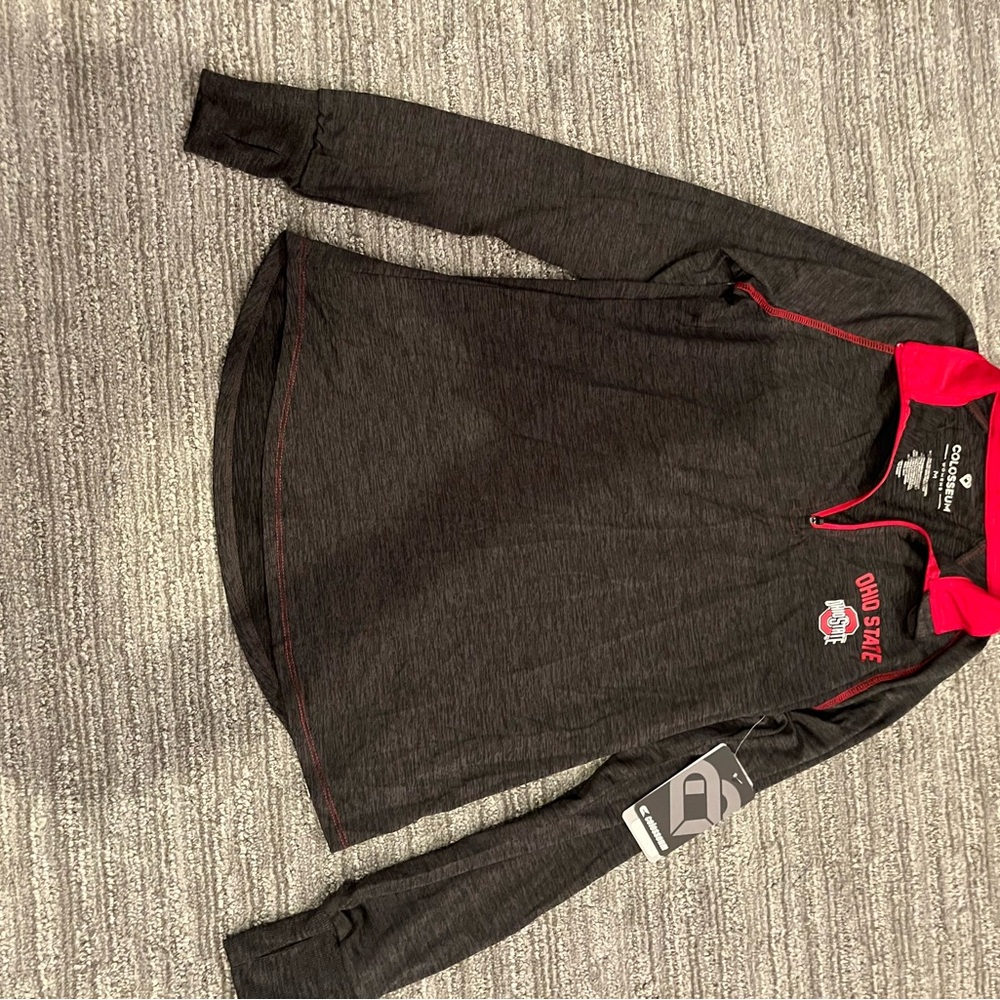 NWT Colosseum Ohio State Gray and Red Athletic Shorts